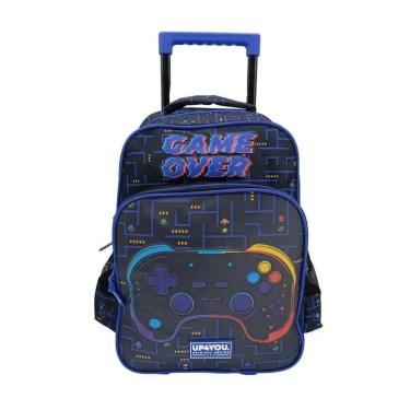 Imagem de MOCHILA LUXCEL UP4YOU GAME OVER INFANTIL MASCULINA COM RODAS IC42122UP-Masculino