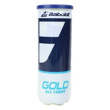Imagem de Bola de Tênis Babolat Gold All Court X3 Tubo c/ 3 Bolas-Unissex