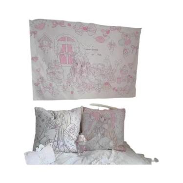Imagem de Tapeçaria De Menina Anime Kawaii, Decoração De Quarto De Dormitório, P