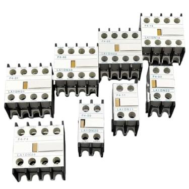 Imagem de LA1-DN22 LA1-DN11 F4-22 F4-11 F4-31 F4-40 Bloco de contator auxiliar o contato auxiliar para contator CA CJX2 LC1-D 4 polos (Cor: F4-31(3NO1NC))