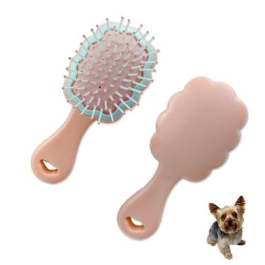 Imagem de MAEELOU Escova de almofada de ar Gentle Cloud para cães pequenos com caixa de presente, adequada para Yorkie, Shih Tzu, Pomerânia, Maltipoo, maltês, poodle de brinquedo, itens essenciais para filhotes