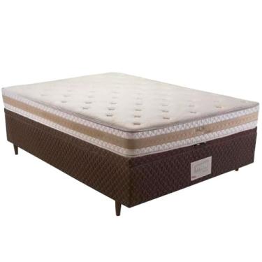 Imagem de Cama Box Baú Casal Molas Conforclass Herval Taqi Class 71x138x188 cm, Marrom
