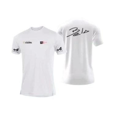 Imagem de Camiseta De Tênis Masculina De Verão Solta, Cor Sólida, Gola Redonda, 