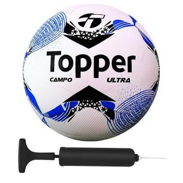 Imagem de Bola Futebol de Campo Topper Ultra e Bomba-Unissex