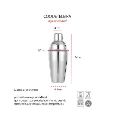 Imagem de Jarra de Suco Agua e Coqueteleira Aço Inox Bar Restaurante