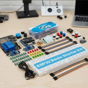 Imagem de Kit DIY De Placa De Desenvolvimento ESP32 WIFI Com Relé, Display E Sen