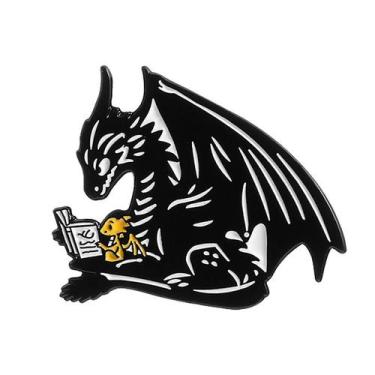 Imagem de Broche Black Dragon Creative Cartoon Style Alloy 3x2,4 cm - yiweisai