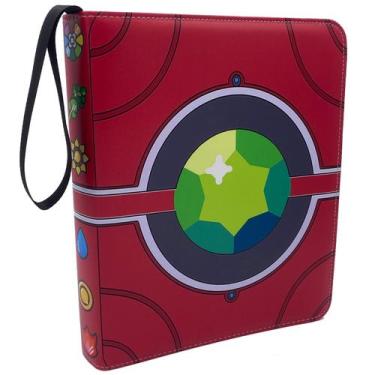 Imagem de Trading Card Binder 900 bolsos, 9 bolsos, zíper, álbum vermelho - Gloo