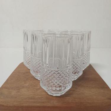 Imagem de KIT 6 PEÇAS COPO ALTO HOME&CO LAPIDADO VIDRO 360ml 14x8x8cm TRANSPAREN