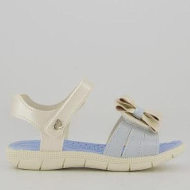 Imagem de Sandália Klin Tic Tac Off White e Azul-Feminino