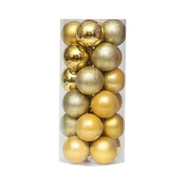 Imagem de 24PCS Enfeites De Árvore De Natal Bolas Pendentes Decoração De Festa P