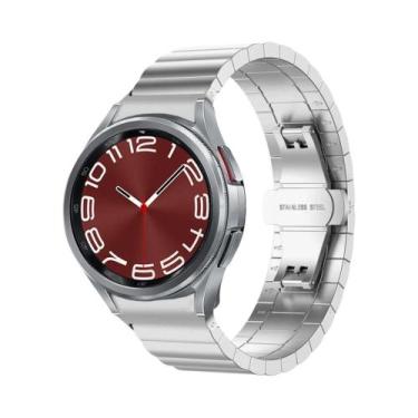 Imagem de Pulseira De Aço Inoxidável Para Samsung Galaxy Watch 4 5 6 Classic 43m