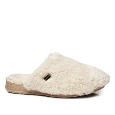 Imagem de Pantufa Pegada 266007-01 Feminino Adulto Slip Chinelo De Lã - Bege - 4
