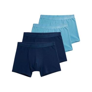 Imagem de Kit com 4 Cuecas Boxer Lupo 615-003 Colorido, Azul marinho, GG