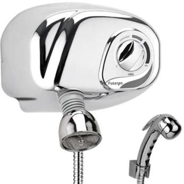 Imagem de Ducha Potenza Com Pressurizador Turbo E Desviador Cromado - Cardal Vol