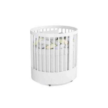 Imagem de Berço Mini Cama Wave 3 Em 1 Com Colchão Maior Branco - Divicar Móveis