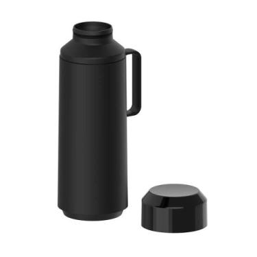 Imagem de Garrafa Térmica Tramontina Exata Em Polipropileno Preto Com Ampola De 