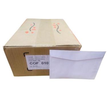 Imagem de Caixa Envelope Pequeno Branco Carta Liso Com 1000 Unidades - Scrity