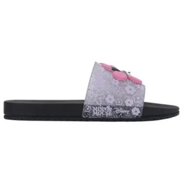 Imagem de Chinelo Infantil Slide Disney Mania Minnie Grendene Kids, Preto, 28