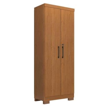 Imagem de Armário Multiuso Max Plus 2 Portas 4 Prateleiras MDP 60,9cm Cinamomo Fosco Zanzini Móveis