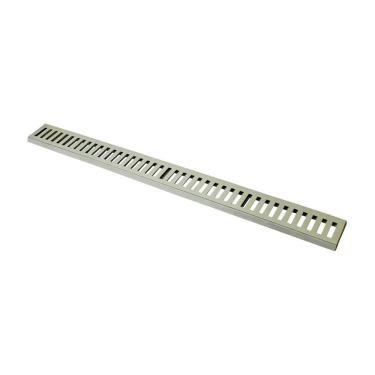 Imagem de Ralo Grelha Linear com Caixilho 3309GDA Captação de Águas Pluviais Pintura Eletrostática Bege GDA Industria