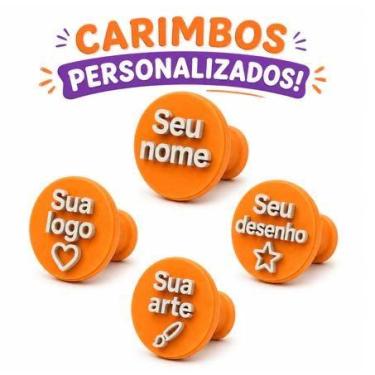 Imagem de Carimbo Personalizado para Docinhos  Nome, Logo, Desenho ou Arte - Imp