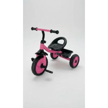Imagem de Triciclo Infantil Rosa com Cestinhas Até 25kg - Congratulations Store