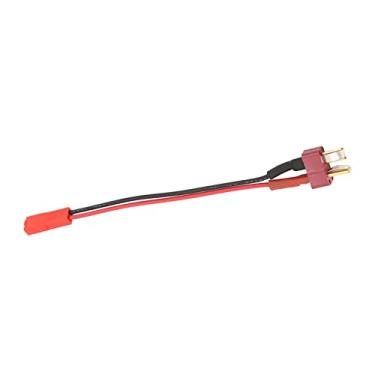 Imagem de Plugue T macho para adaptador JST macho, conector de plugue T Fio de silicone Resistência pequena Alta tenacidade Cobre super macio para modelo de aeronave RC
