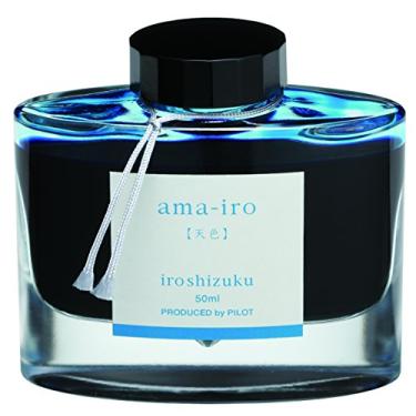 Imagem de Pilot Tinta para caneta-tinteiro Iroshizuku - Frasco de 50 ml - Ama-iro Sky Color (azul celeste) (Importado do Japão)