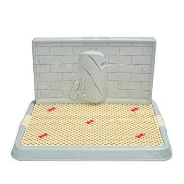 Imagem de Suporte portátil para almofada de xixi para cachorro, suporte para almofadas para filhotes, cão potty treinamento cachorrinho caixa caixa de areia bandeja interna ao ar livre banheiro para cães gatos, azul, P