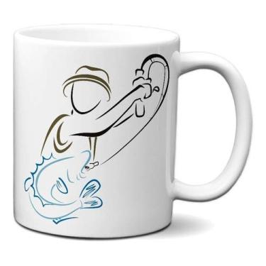 Imagem de Caneca Pesca Presente Pescaria Anzol Criativo Personalizado
