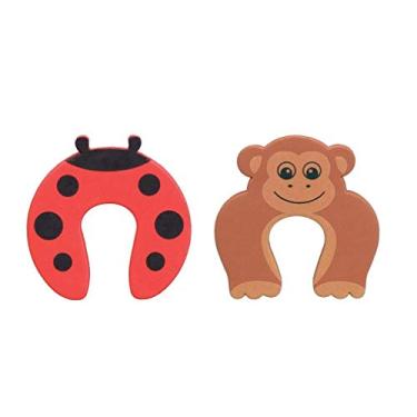 Imagem de Kit 2 Travas Prendedor para Porta EVA Joaninha e Macaco Art Baby