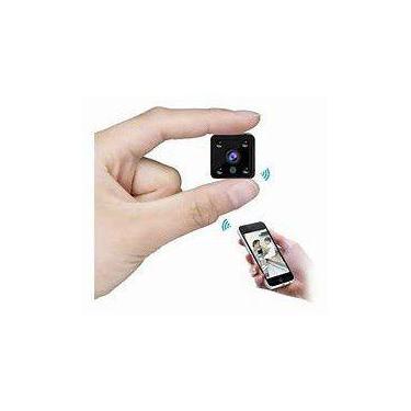 Imagem de Micro Mini Câmera Espiã Ip Wifi Hd 1080P Com Suporte E Imã Visão Notur