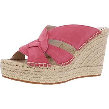 Imagem de Kenneth Cole New York Alpargata feminina, sandália anabela, Coral, 6.5
