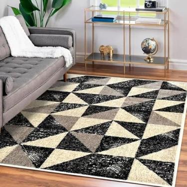 Imagem de Tapete Belga 100% Viscose Veludo - Jolitex - Preto - 100x140cm