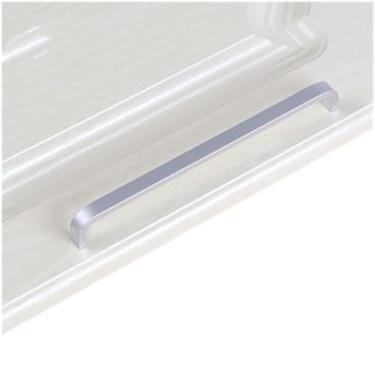 Imagem de Armário de porta de cozinha alça reta puxar botões de porta de ferragem e alças de alumínio de melhoria da casa, 192mmsolid