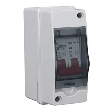 Imagem de Disjuntor Miniatura DC para Fotovoltaico 2P, Placa de Cobertura Transparente de Material Pa66 25A DC1000V 6000A Interruptor de Desconexão para de Energia Solar,