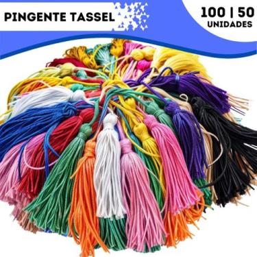 Imagem de Pingente De Seda Tassel - 7.0 cm - 10/50/100 unidades - Enfeite Decora
