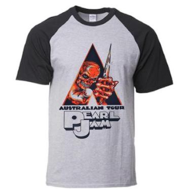 Imagem de Camiseta Pearl Jam - Alternativo basico, Cinza-Preto / M