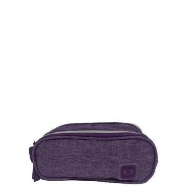 Imagem de Estojo Escolar Triplo Feminino Clio MF3322, Lilás