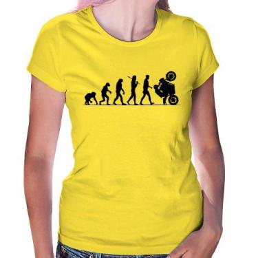 Imagem de Baby Look Evolução do Grau XJ6 - Foca na Moda, Amarelo, GGG