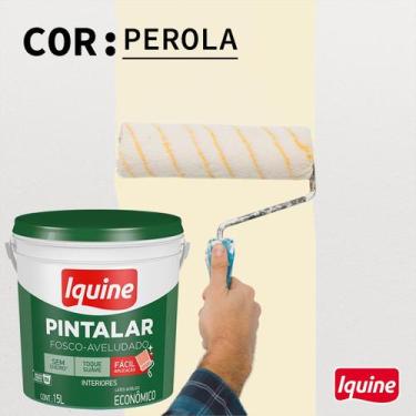 Imagem de Tinta Acrílica Econômica Pintalar Branco Fosco 15 Litros - Iquine, Pér