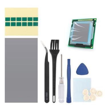 Imagem de 40 x 80 mm PTM7950 Pad térmico para PS5 Steam Deck CPU GPU SSD almofada térmica mudança de fase dissipador de calor computador laptop CPU GPU SSD resistente ao calor dissipador de calor almofadas