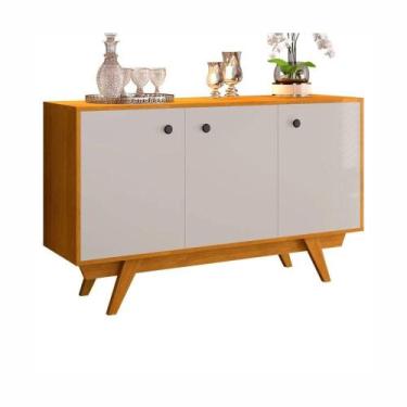 Imagem de Buffet Harmonia 3 Portas JCM Movelaria Cinamomo Off White