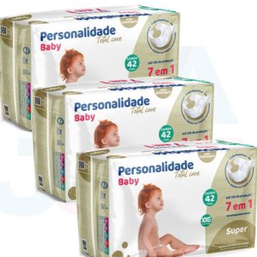 Imagem de Fralda Personalidade Baby Total Care 7 Em 1 Tam XXG - 126un