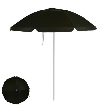 Imagem de Guarda Sol Premium 2,4m Bagum Alumínio Reforçado Jardim Piscina Praia - 3828 Mor