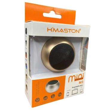 Imagem de Caixinha de Som Bluetooth Metal Mini Speaker Amplificada - HMAST ON