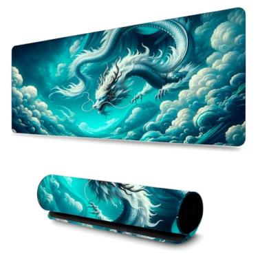 Imagem de Mouse Pad Gamer Profissional Confortável Antiderrapante Escritório e Games 90x40cm Diversas Estampas Dragão (Dragao | 2)