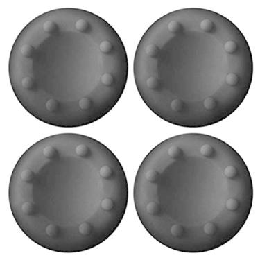 Imagem de GGZone 4 Peças Capas De Silicone Para Controle Analógico Polegar Xbox One 360 Ps5 Ps3 Ps4 Pro Slim Acessórios (Preto)