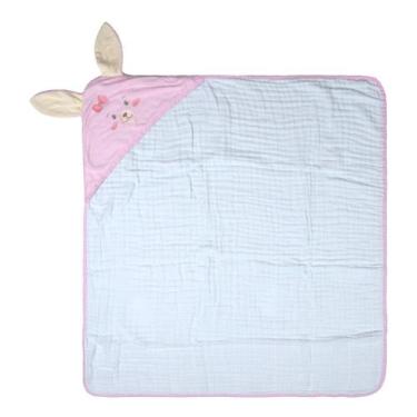 Imagem de Toalha Soft para bebê 80 cm x 80 cm Bublim, Rosa Claro